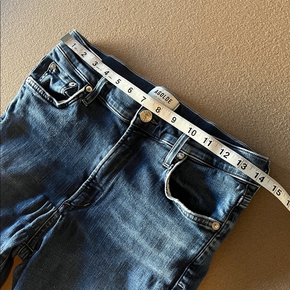 Agolde Sophie Crop Raw Hem Skinny Denim Jeans- 30 - Picture 10 of 13